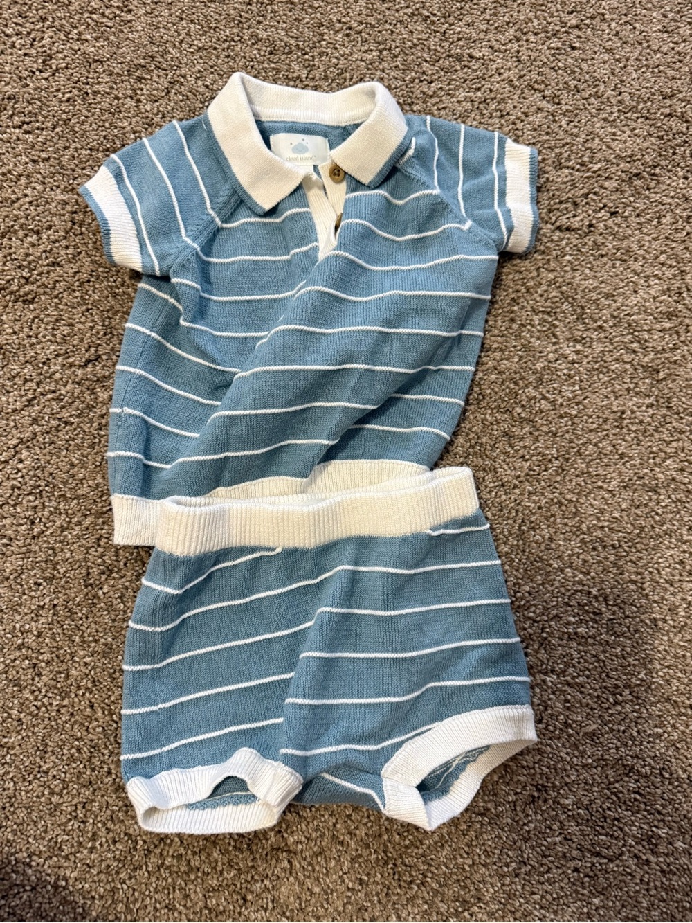 Boys tennis cloud island 6-9 month outfit